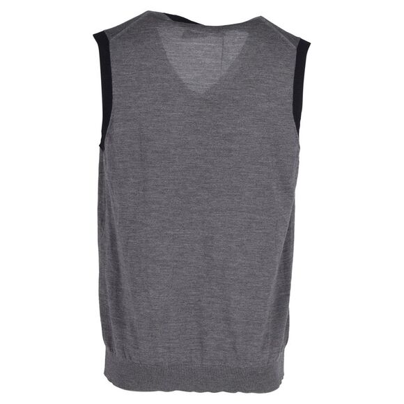 Gucci Bee & Star Sweater Vest in Grey Wool - Picture 3 of 3